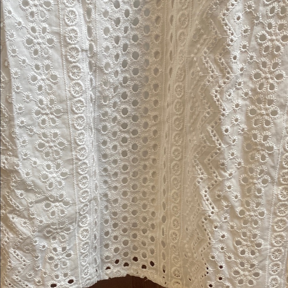 Lulu’s Chic White Eyelet Pattern Maxi Dress XL Summer Wedding Guest - Picture 2 of 14